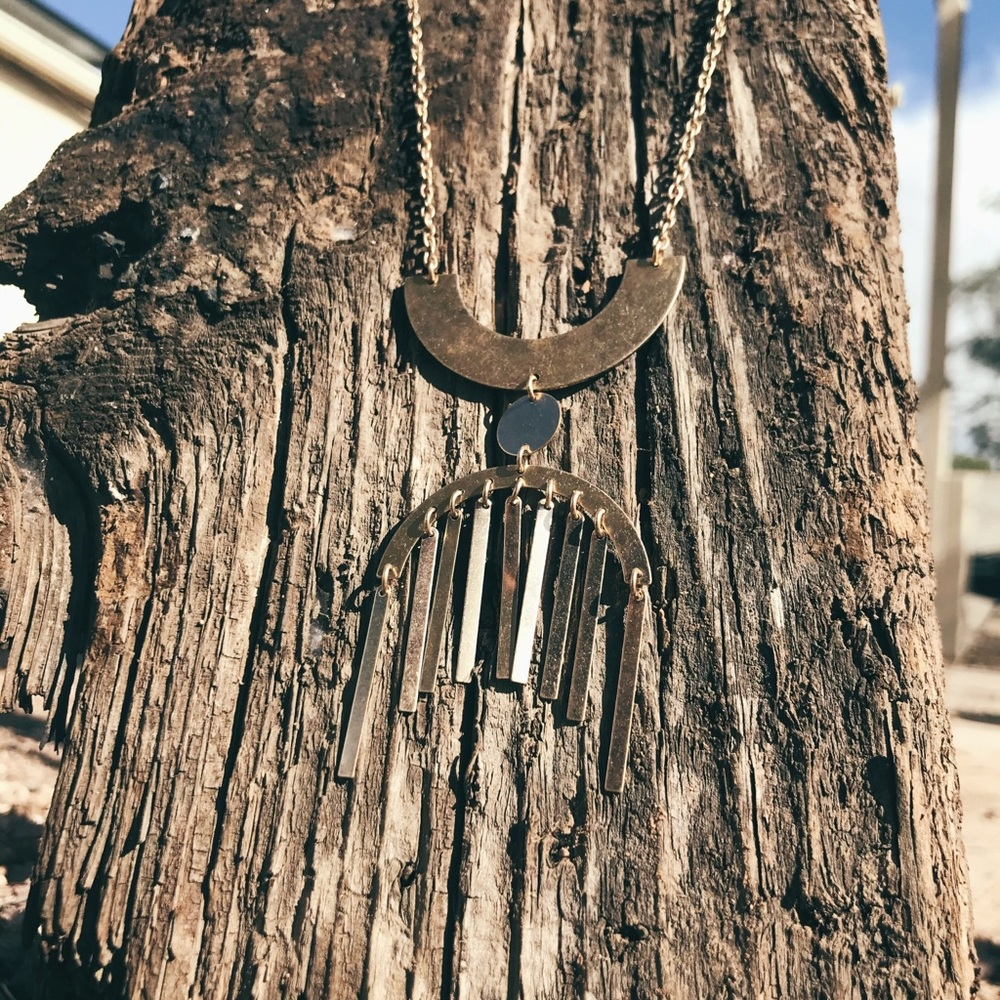 Faux gold necklace